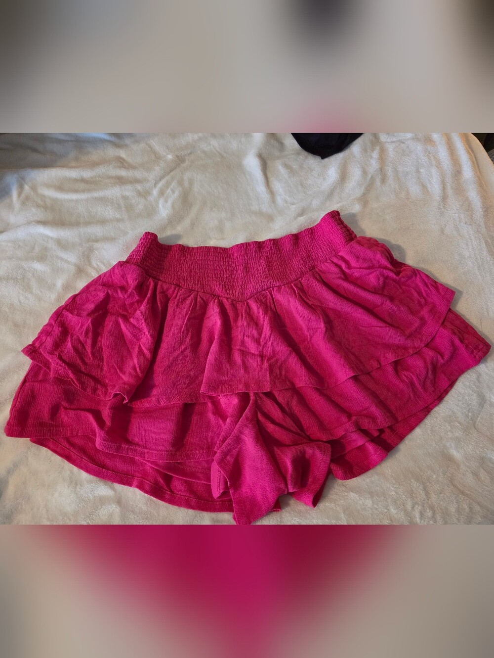 torrid Hot Pink Tiered Ruffle Shorts